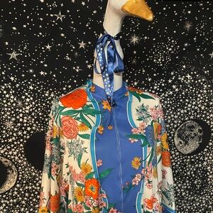 Vintage Evelyn Pearson Robe Front Zip 70s